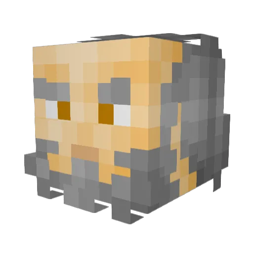 Kaicha Minecraft avatar head, 3D render