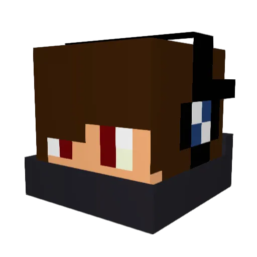 Kaicito122 Minecraft avatar head, 3D render