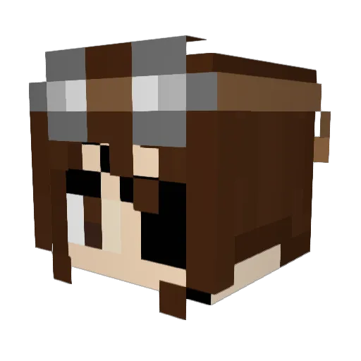 Kaidagt Minecraft avatar head, 3D render