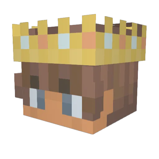 KaidanWasHere Minecraft avatar head, 3D render