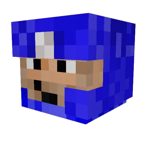 Kaiden13 Minecraft avatar head, 3D render