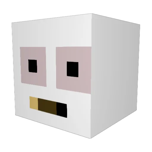 Kaiden178 Minecraft avatar head, 3D render