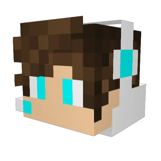 Kaiden67 Minecraft avatar head, 3D render