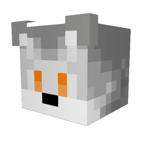 KaidenAlex Minecraft avatar head, 3D render