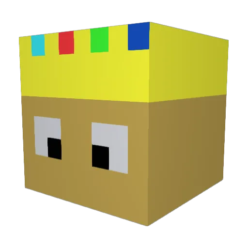KaidenM17 Minecraft avatar head, 3D render