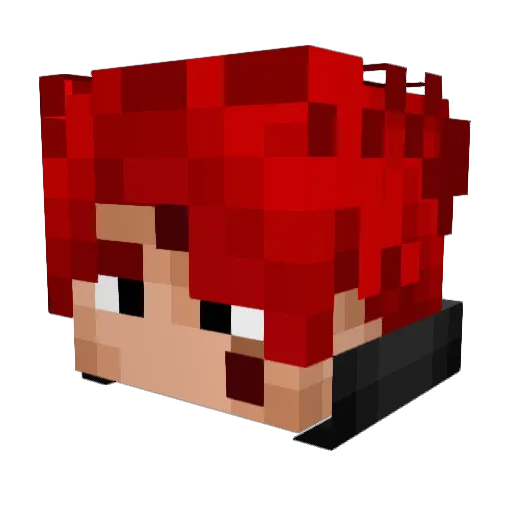 KaidoShanks Minecraft avatar head, 3D render