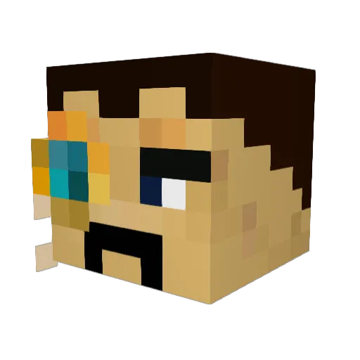 Kaido_Marahu Minecraft avatar head, 3D render