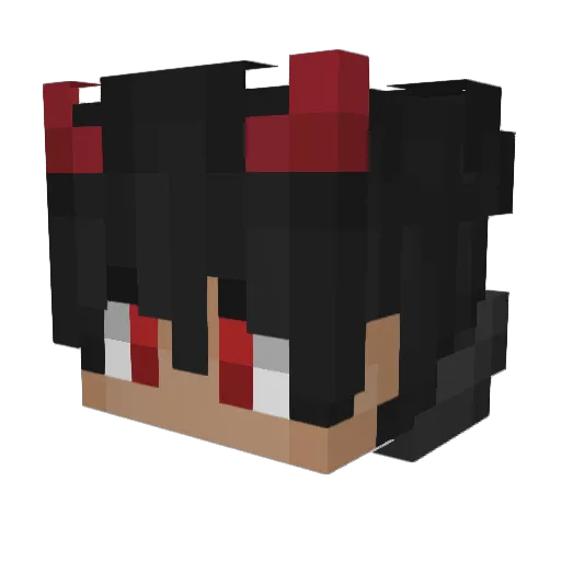 Kaidokii Minecraft avatar head, 3D render