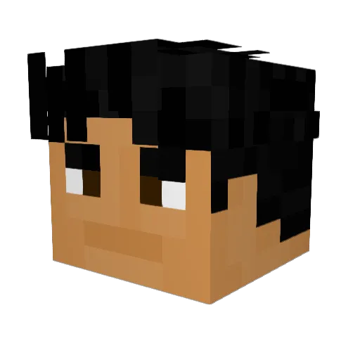 Kaidus_ Minecraft avatar head, 3D render