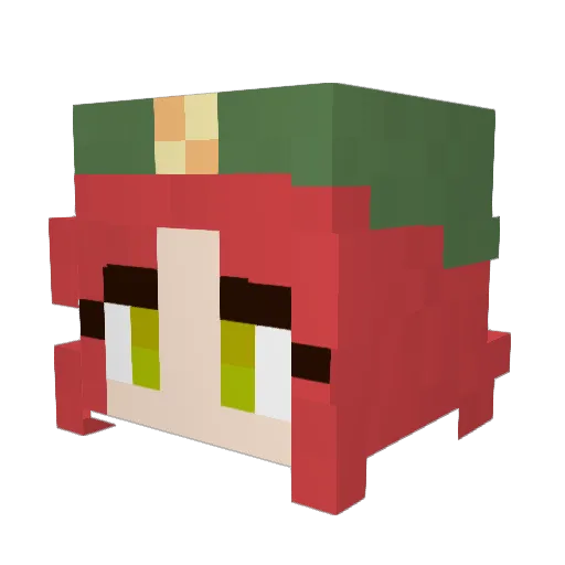 Kaien015 Minecraft avatar head, 3D render
