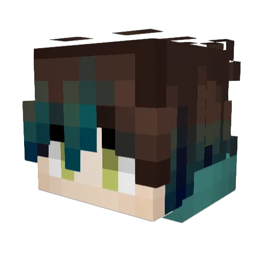 Kaien_Prime Minecraft avatar head, 3D render