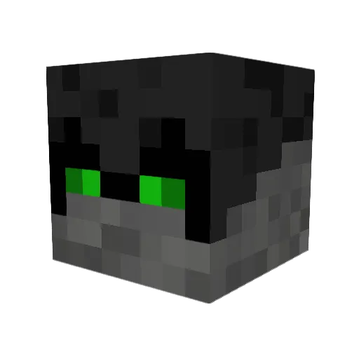 Kaienzeta Minecraft avatar head, 3D render