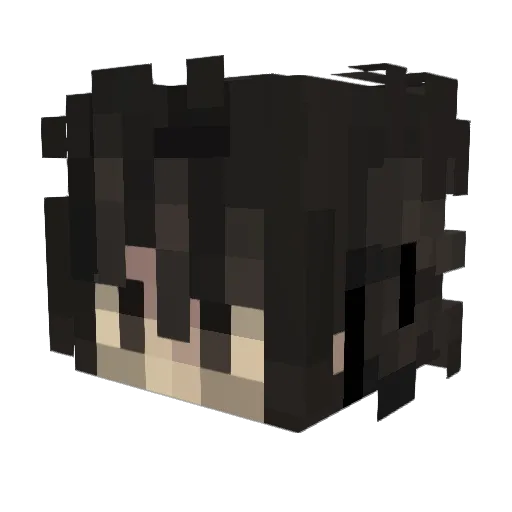 KaigaMC Minecraft avatar head, 3D render