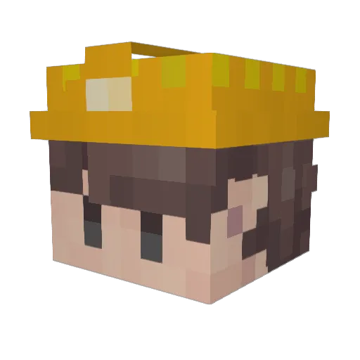 Kaii40 Minecraft avatar head, 3D render