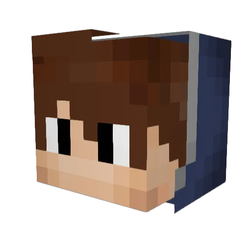 KaiiFX Minecraft avatar head, 3D render