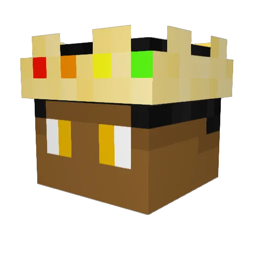 Kaiibe Minecraft avatar head, 3D render