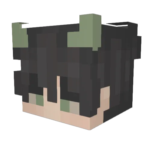 Kaiirthrum Minecraft avatar head, 3D render