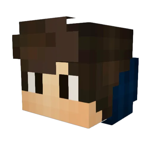 Kaiitokun Minecraft avatar head, 3D render