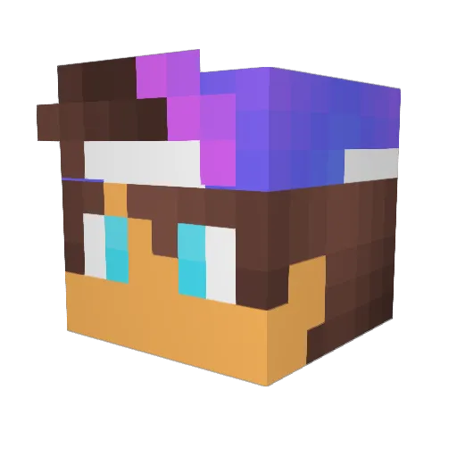 Kaiizen73 Minecraft avatar head, 3D render
