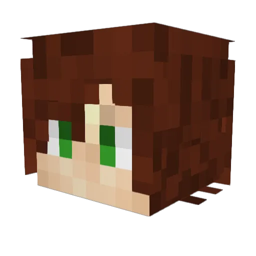 KaiizuJr Minecraft avatar head, 3D render