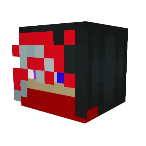 Kaijen01 Minecraft avatar head, 3D render