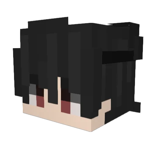 KaijuIzzy Minecraft avatar head, 3D render