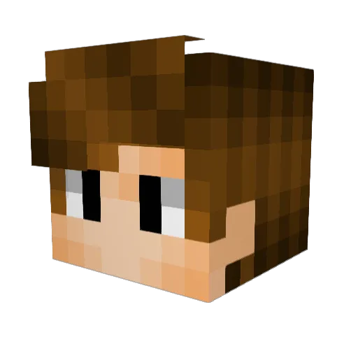 KaikePlay Minecraft avatar head, 3D render