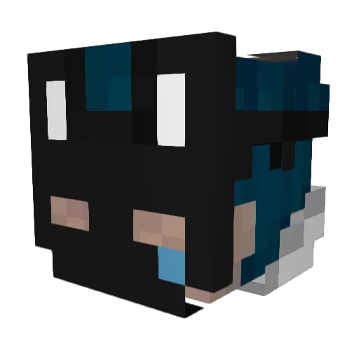 Kaiki102 Minecraft avatar head, 3D render