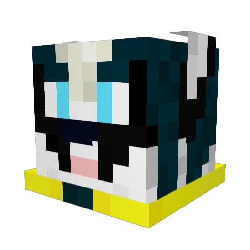 KaikuPen Minecraft avatar head, 3D render