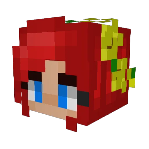 KailaRose19 Minecraft avatar head, 3D render