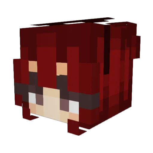 KailaaB Minecraft avatar head, 3D render