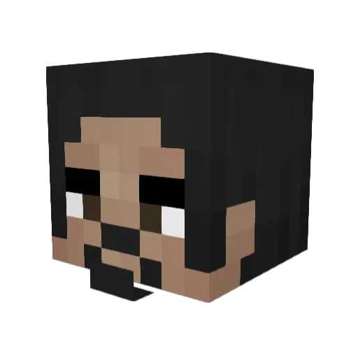 KailelleXD Minecraft avatar head, 3D render