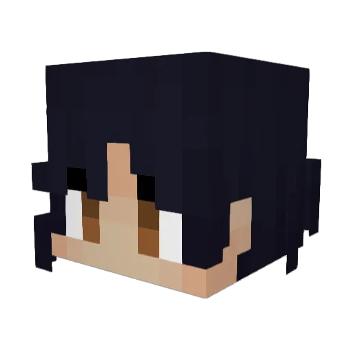 KailinTsubashiVT Minecraft avatar head, 3D render