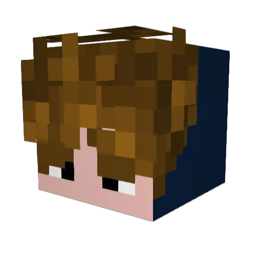 Kailols Minecraft avatar head, 3D render