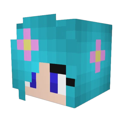 Kailom Minecraft avatar head, 3D render