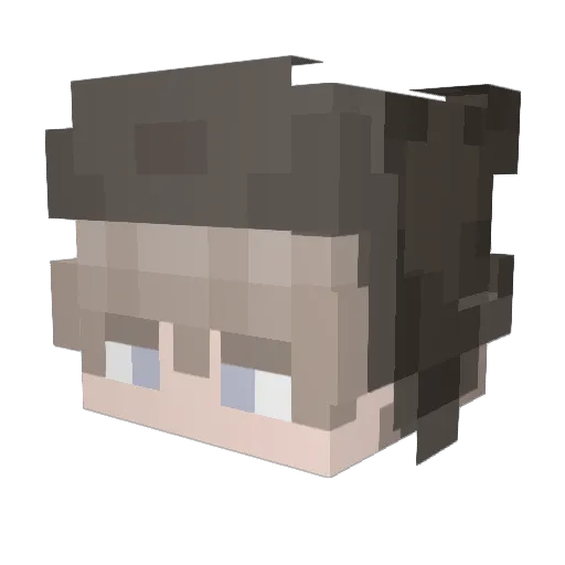 Kailomat Minecraft avatar head, 3D render