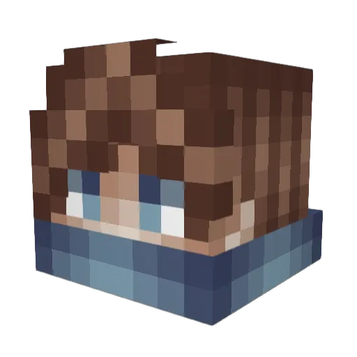 KailyNefake Minecraft avatar head, 3D render