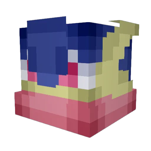 Kaiman5 Minecraft avatar head, 3D render