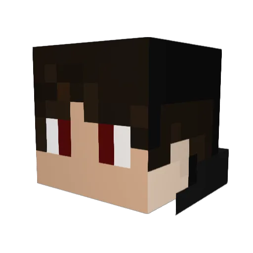 Kaimi98 Minecraft avatar head, 3D render