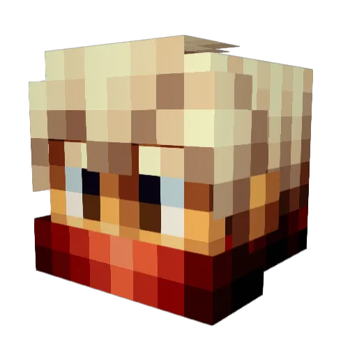 Kain2033 Minecraft avatar head, 3D render