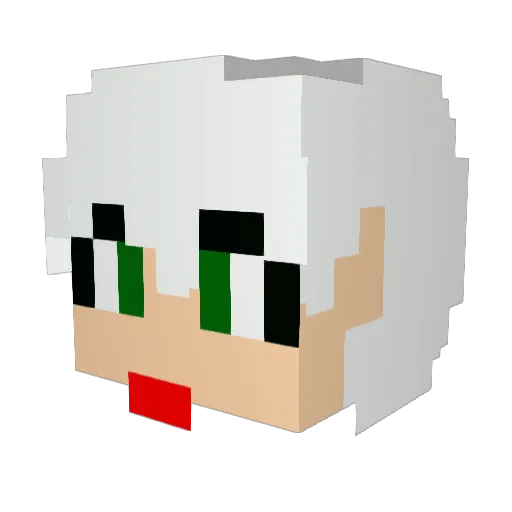 Kain5991 Minecraft avatar head, 3D render