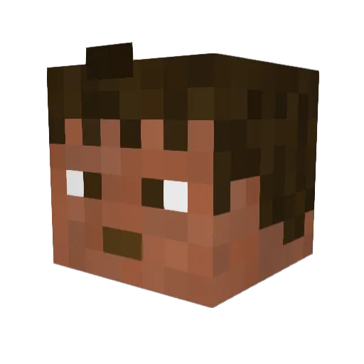 KainPain Minecraft avatar head, 3D render