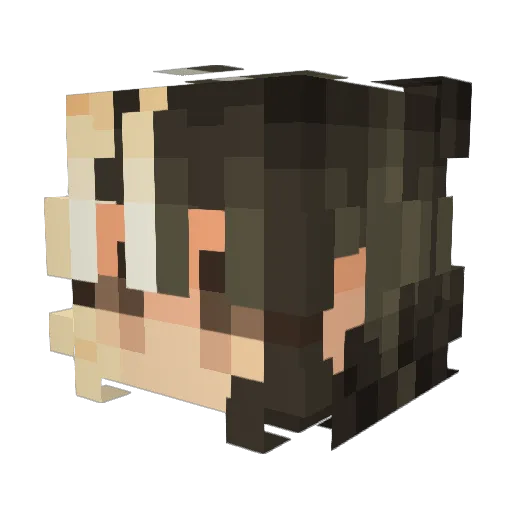 KainaatBhola Minecraft avatar head, 3D render