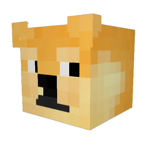 Kaine_2022 Minecraft avatar head, 3D render