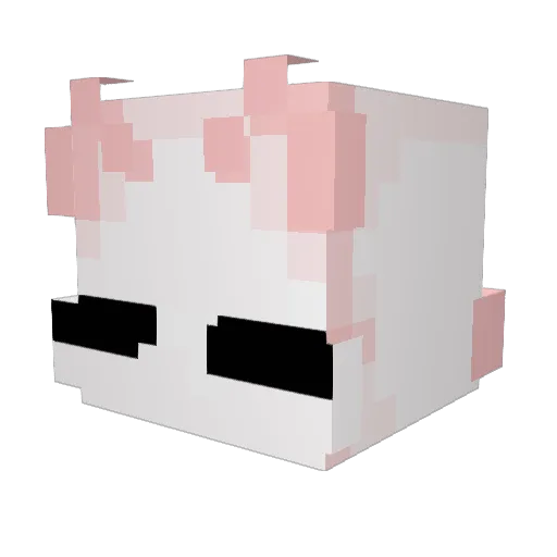 Kaineko_Shell Minecraft avatar head, 3D render