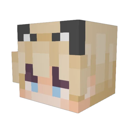 KainenBitez Minecraft avatar head, 3D render