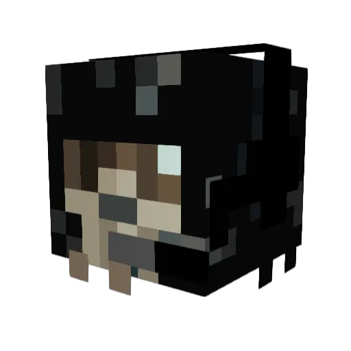 Kainowa Minecraft avatar head, 3D render