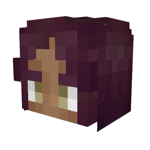 Kaintara Minecraft avatar head, 3D render