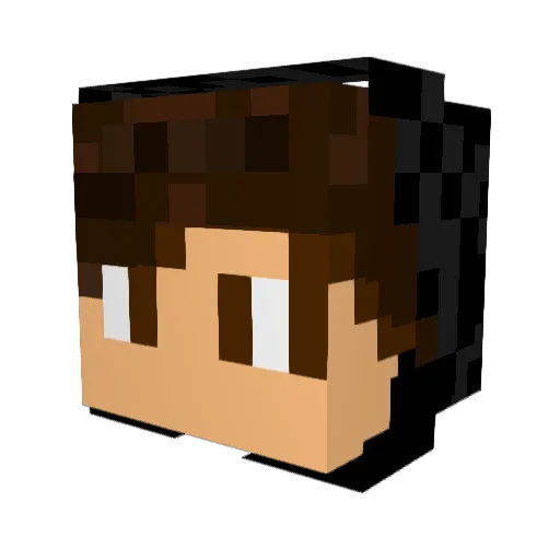 Kaintie Minecraft avatar head, 3D render