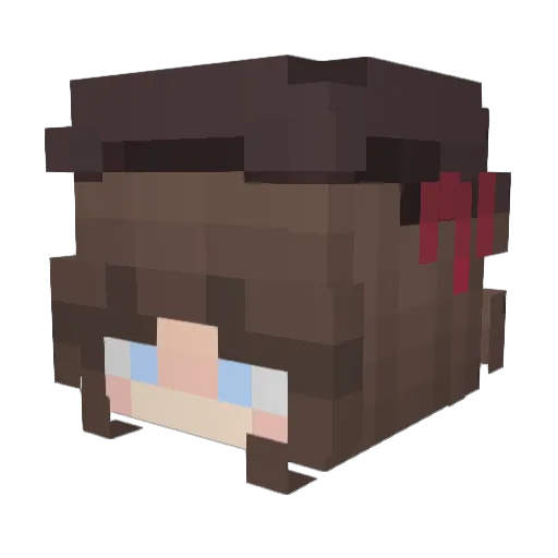 Kainx3r Minecraft avatar head, 3D render